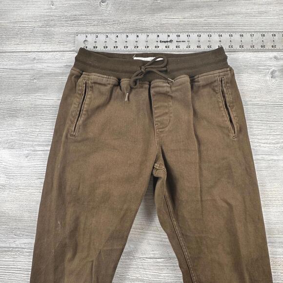 Fairplay Joggers Mens 30 Dark Olive Green Heavy Cotton Comfy Warm Pajamas Golf - Picture 4 of 7